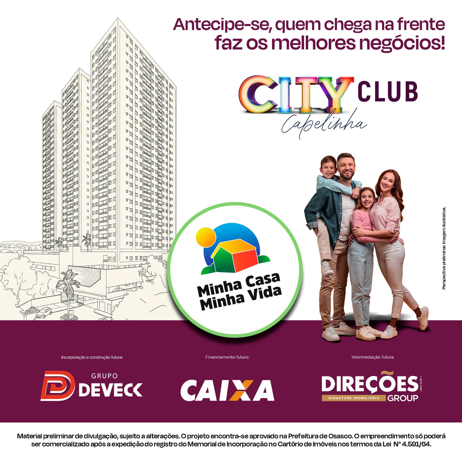 Fachada do empreendimento City Club Capelinha